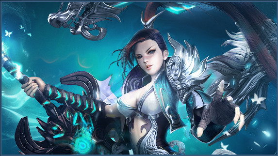 Mythos warrior and dragon